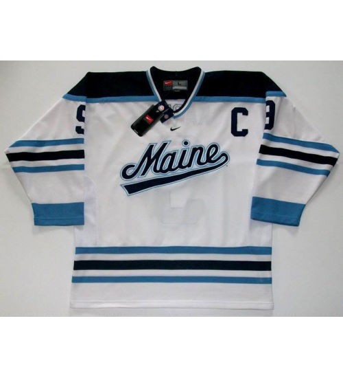 Custom Paul Kariya 9 Maine Black Bears Jersey Anaheim Ducks